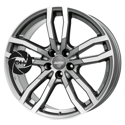 9,5x21/5x112 ET53 D66,5 DriveX Metal Grey Front Polished