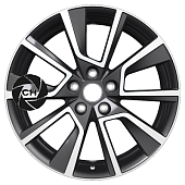 7x18/5x114,3 ET35 D66,1 KHW1802 (Koleos) Black-FP